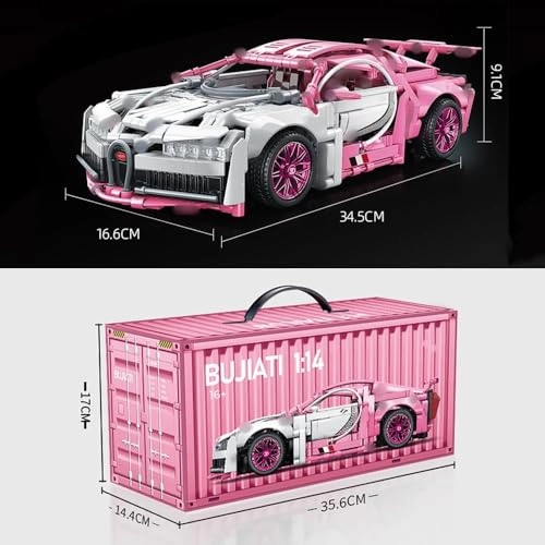 Sports Car Building Blocks Set - 1:14 1043 Pieces STEM