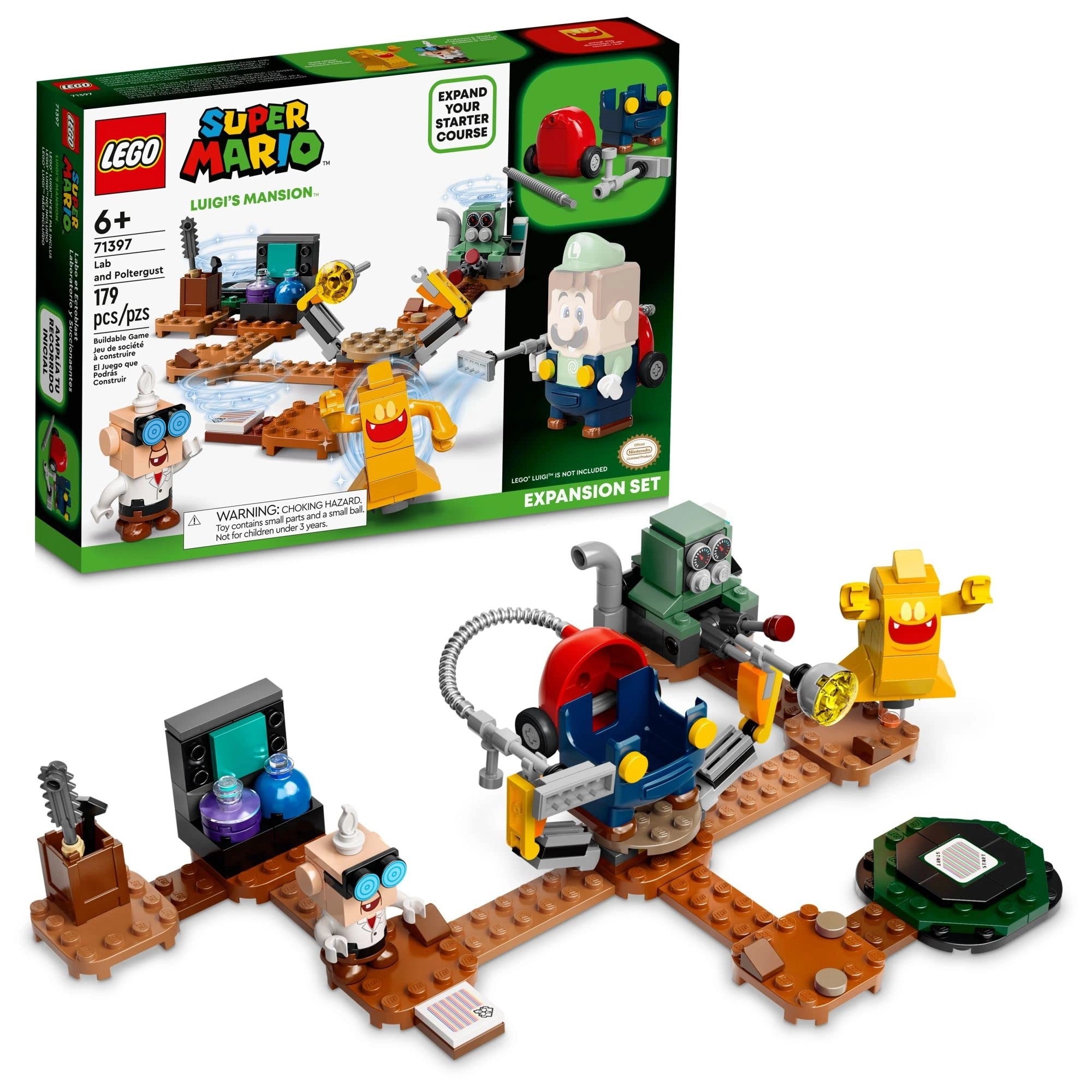 LEGO Super Mario Luigi's Mansion Lab and Poltergust Expansion Set (71397)