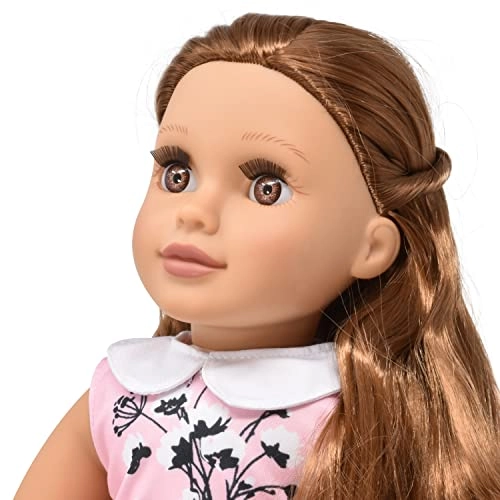 Poseable Fashion Doll - 18 inch Caucasian brown hair Ages 3+