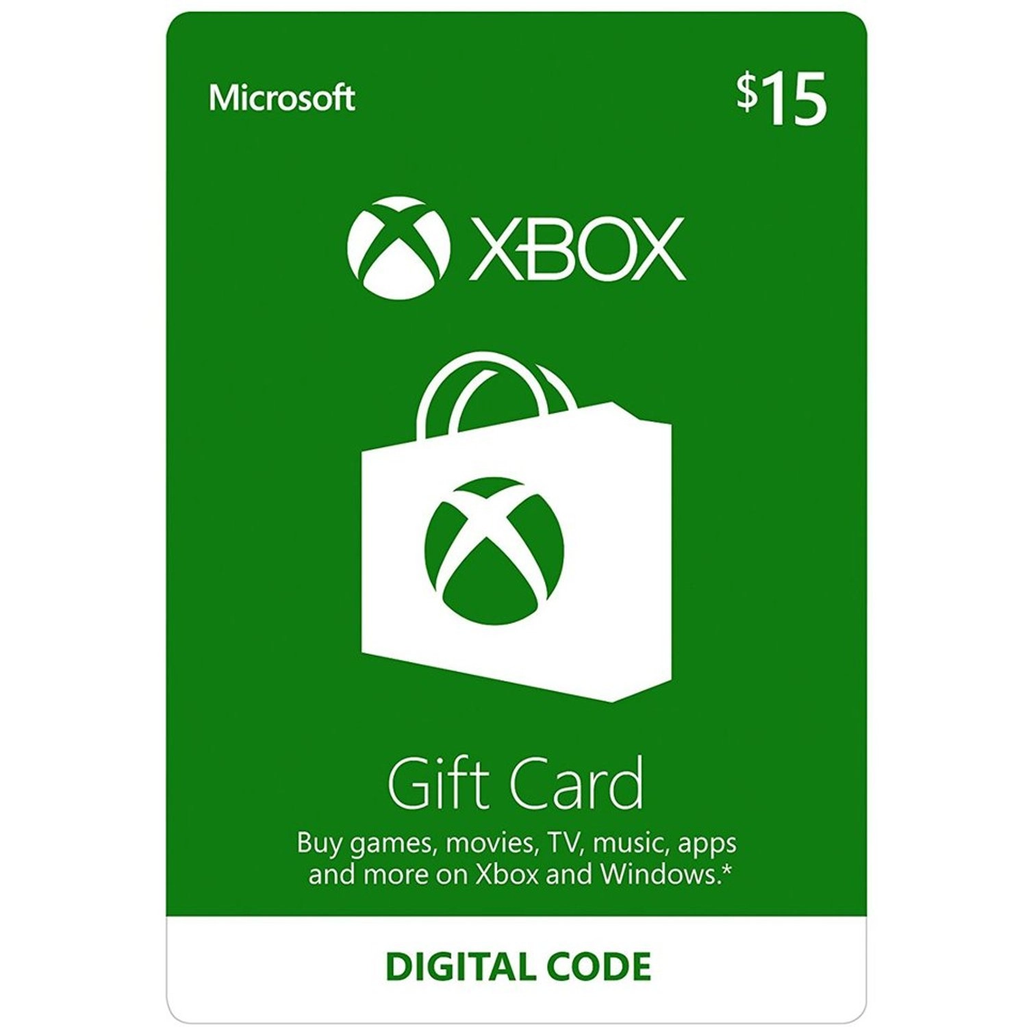Microsoft Xbox Live Payment and Recharge Card - 15$