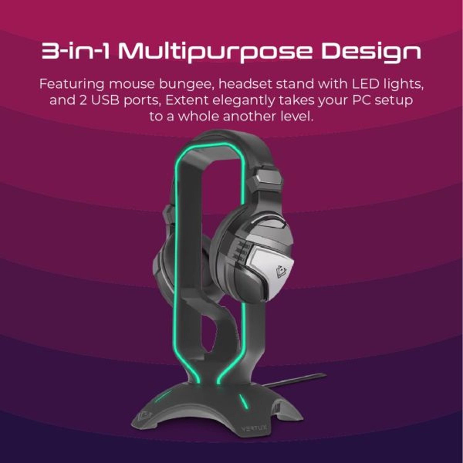 Extent - 3-in-1 Mouse Bungee USB
