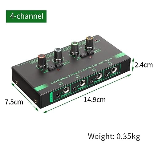 Headphone Volume Amplifiers - 4 Channels Multiple headphone outputs