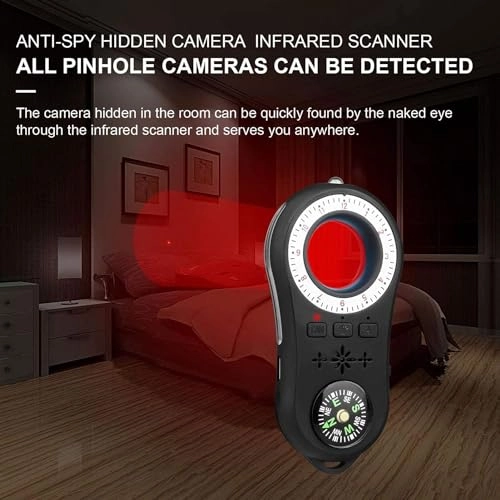 Hidden Camera Detector - RF Signal Scanner 0-15m 9 Levels Sensitivity