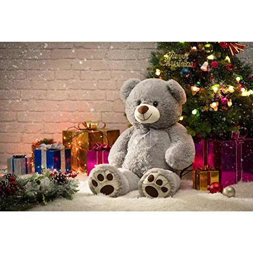 Teddy Bear with Footprints - 91 cm