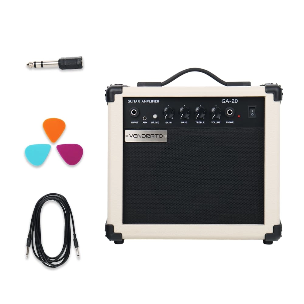 ShengYu Music Electric Guitar Amplifier - 20 Watts 6.5 Inches White