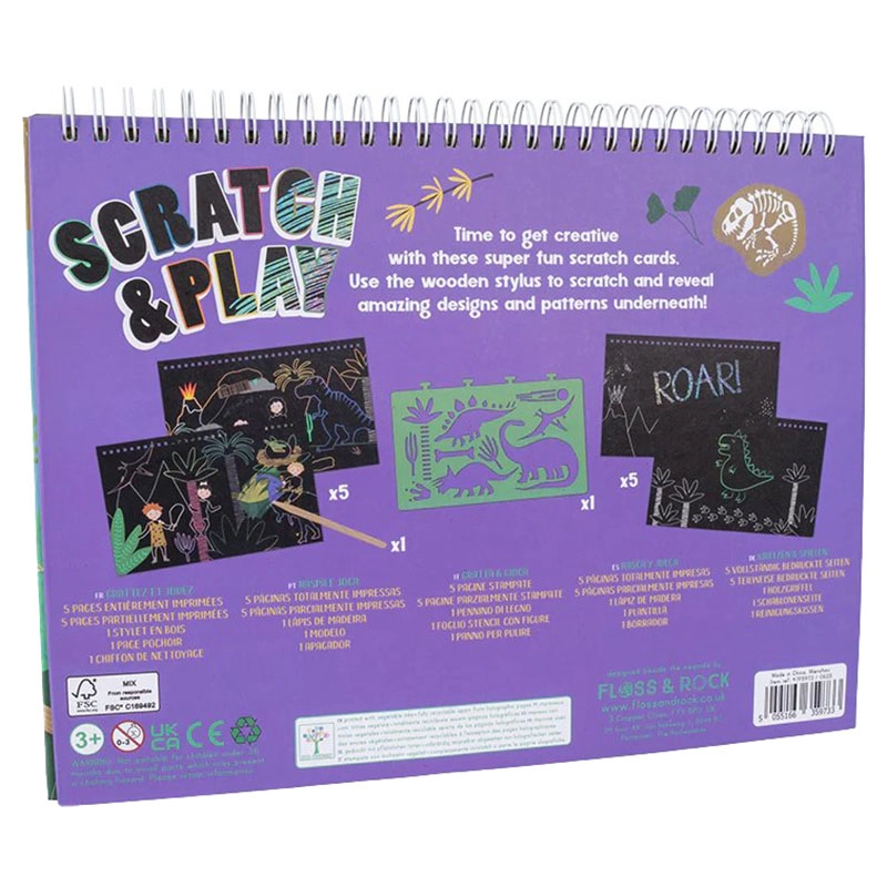 Scratch And Play Sipral Book - Suitable for 3 years & above