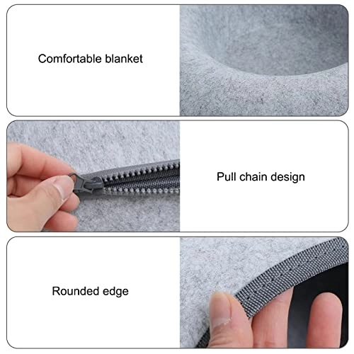 Cat Tunnel Bed - Detachable Round Felt