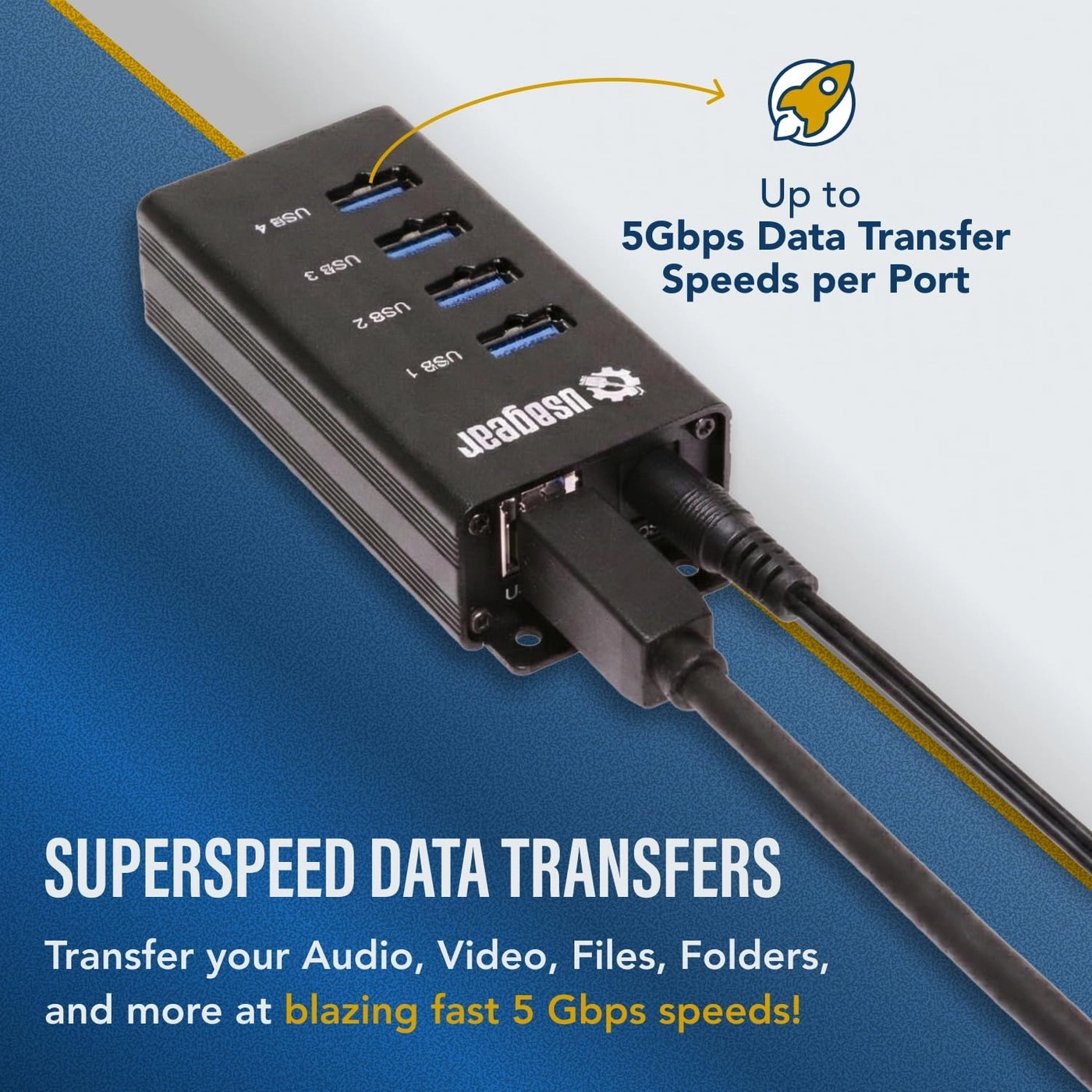 4-Port USB 3.2 Gen 1 Hub