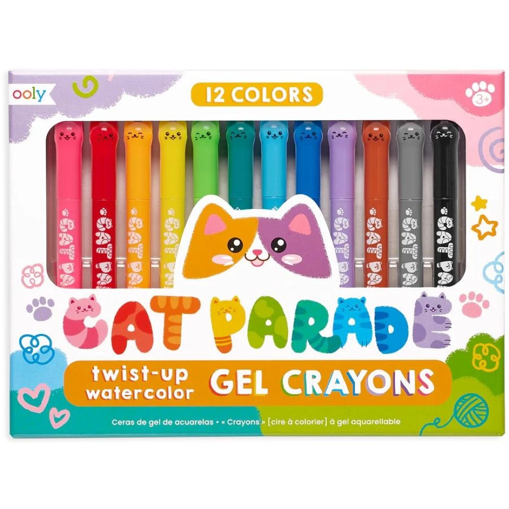 OOLY Cat Parade Watercolor Gel Crayons - 12 piece(s)