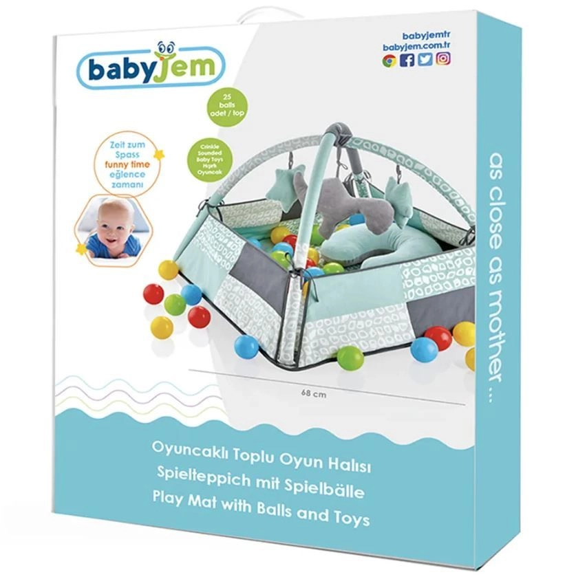 Play Mat With Balls & Toys - 0 Months+