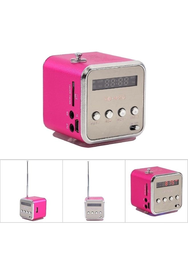 Mini Speaker Music Player - Portable FM Radio 600mAh