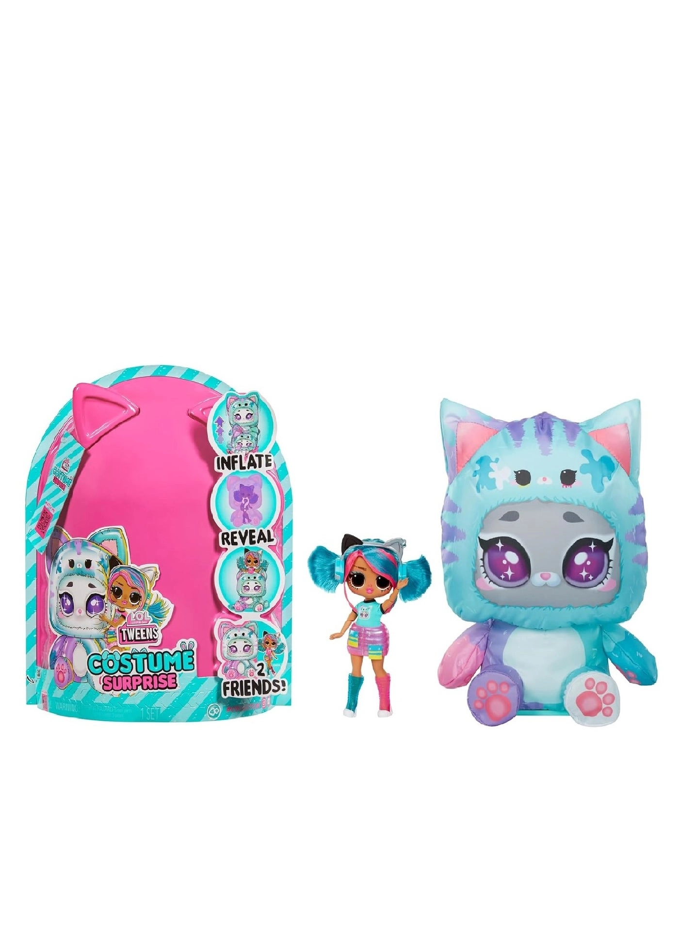 MGA Entertainment Aya Cherry Inflatable Doll - Inflatable Bunny Costume Ages 3+