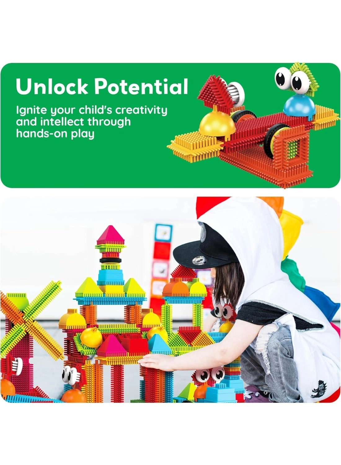Magnetic Blocks Hedgehog - 120pcs