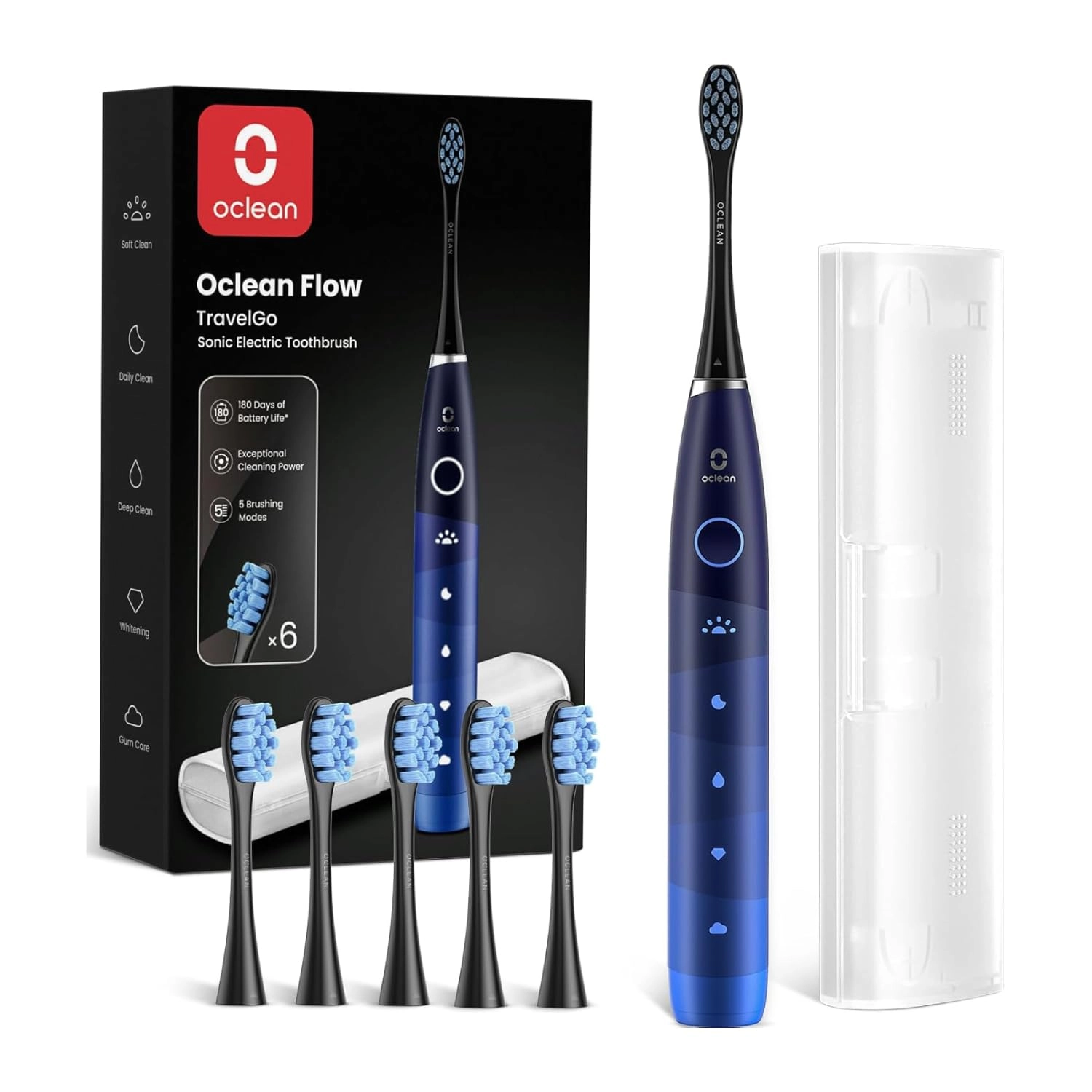 Oclean Flow Travel Go - 76,000 movements per minute 180-day battery