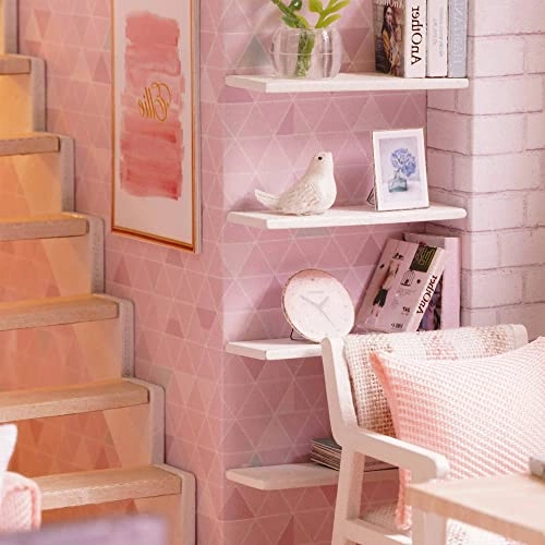 DIY Miniature Dollhouse Kit - Pink