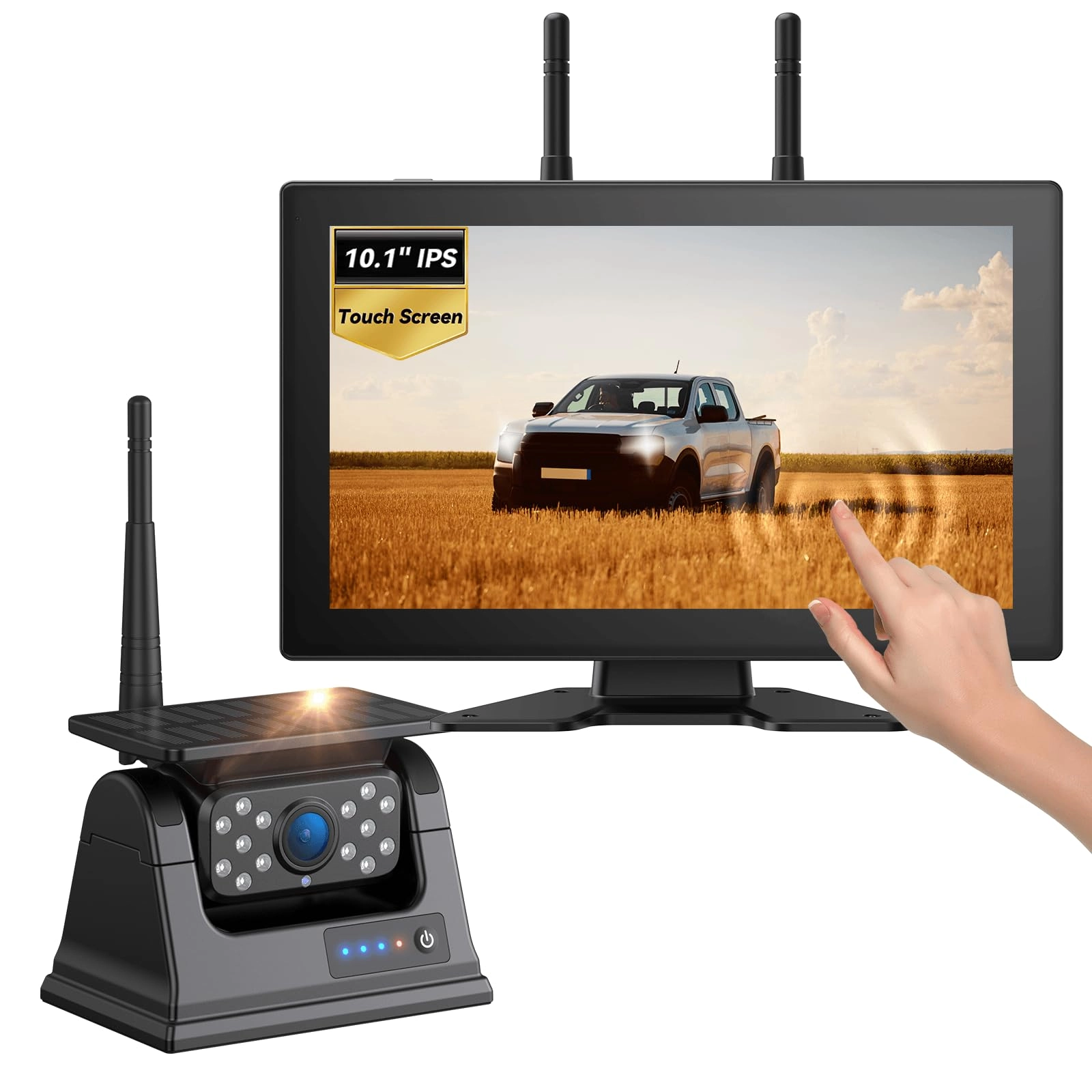 Xroose Magnetic Solar Wireless Backup Camera - Night Vision Wireless 1080P