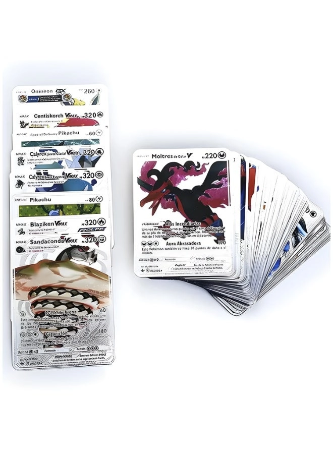 Assorted Cards Deck Box Set - Silver 55pcs