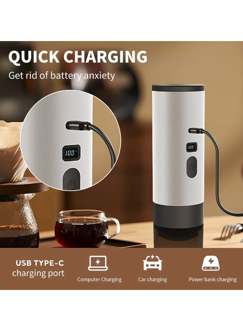 Portable Electric Espresso Machine - 90 ml ground coffee NS capsules Dolce Gusto pods