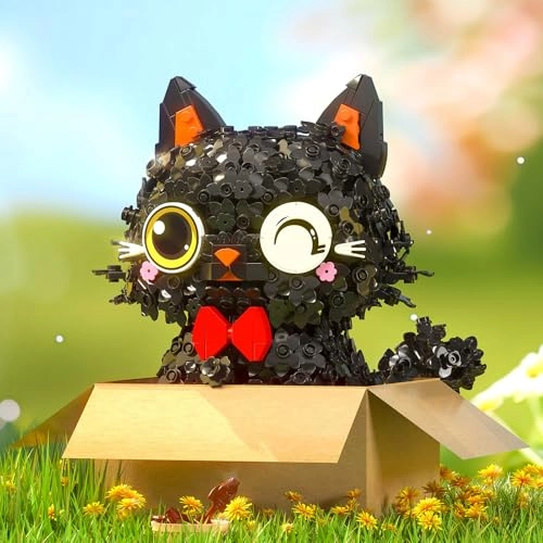 Black Flower Cat - 1651pcs