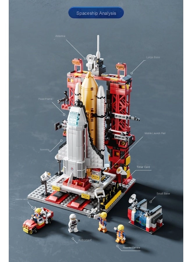 8858 spacecraft + 8859 rocket - spacecraft 508pcs