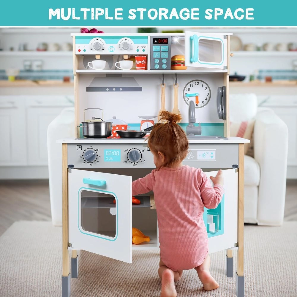 Kids Kitchen - Wooden Pretend Playset (5551007-GYT20028-2)