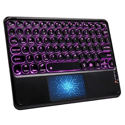 Concept Kart Universal Wireless Bluetooth Keyboard - Touchpad RGB Backlit Silent Keys