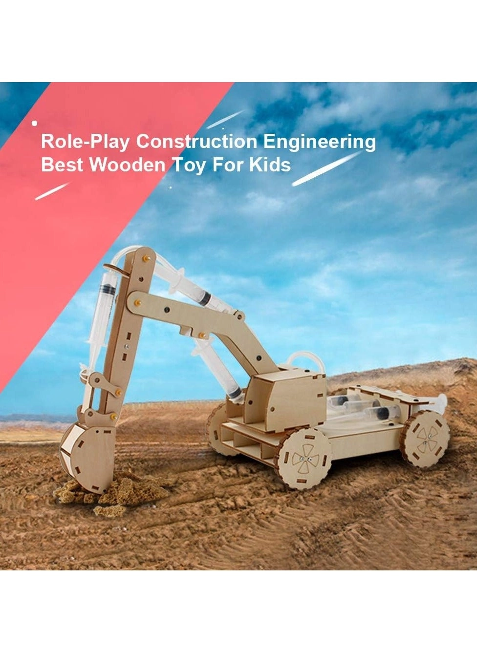 Wooden Excavator - 106 pcs