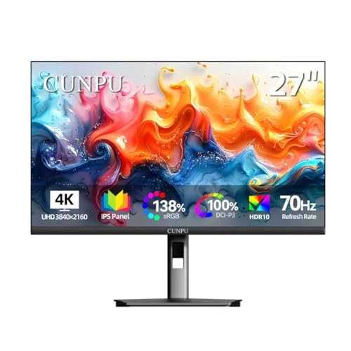 CUNPU 4K Monitor - 27 Inch 3840 * 2160