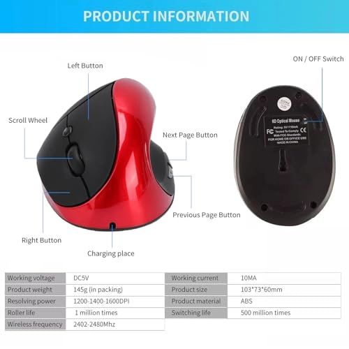 Vertical Mouse - Wireless