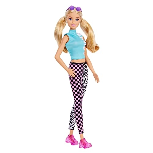 Barbie Fashionistas #158 - Long Blonde Pigtails Teal Sport Top Ages 3+