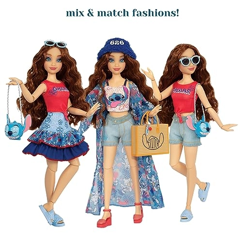 Stitch Fashion Dolls - 11.5" Red Hair Two Complete Mix-and-Match Outfits