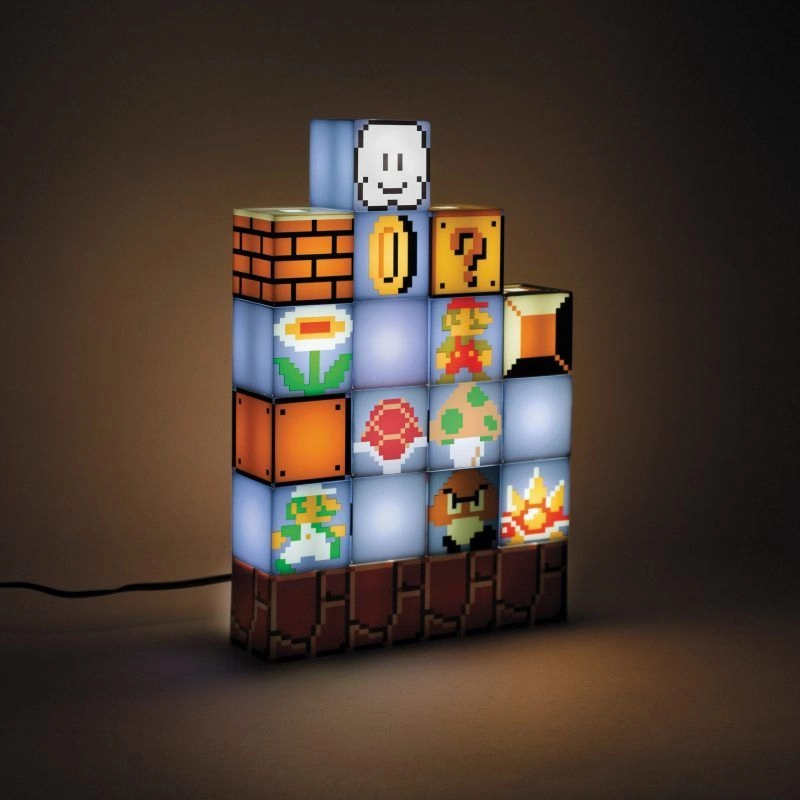 Super Mario Bros Build A Level Light - 16 separate double-sided conductive light-up blocks