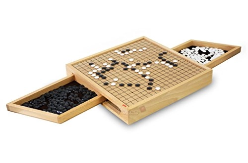 Go - 361 playing pieces Pull-Out Compartments