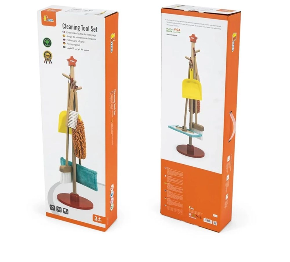 Cleaning Tool Set - Wooden (SW-44567)