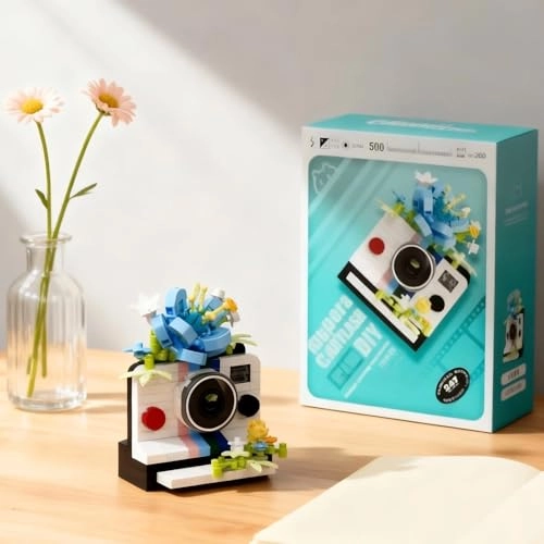 Blue Flowers Camera - 247 pcs