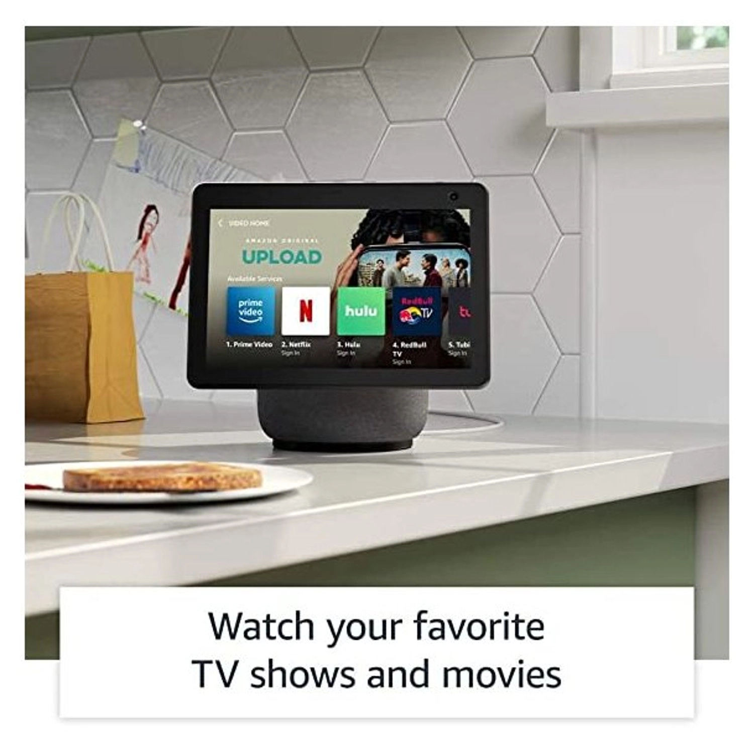 Echo Show 10 3rd Gen - Alexa Glacier White 13 MP camera