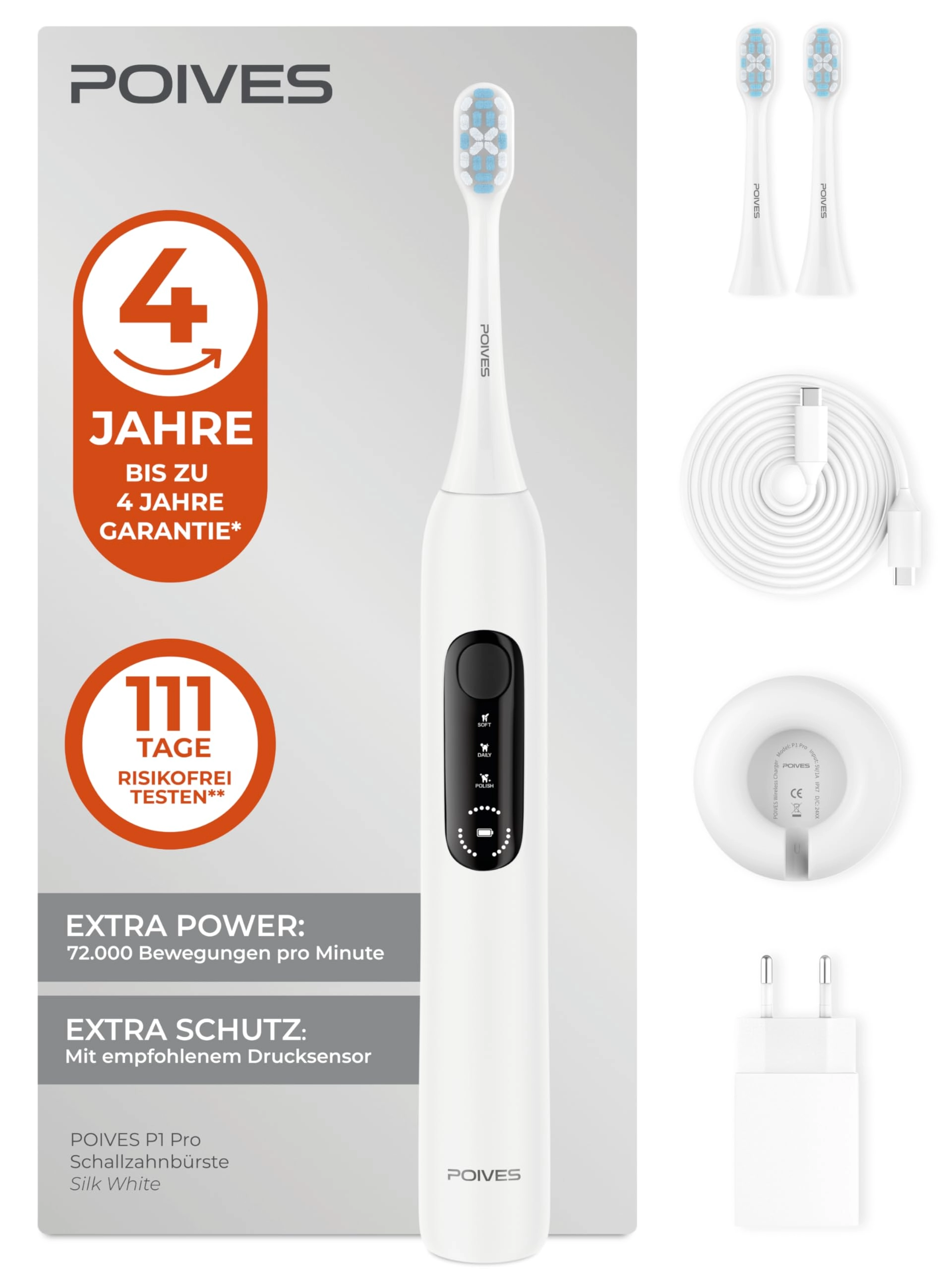 POIVES P1 Pro - Sonic 60 Day Battery Pressure Sensor