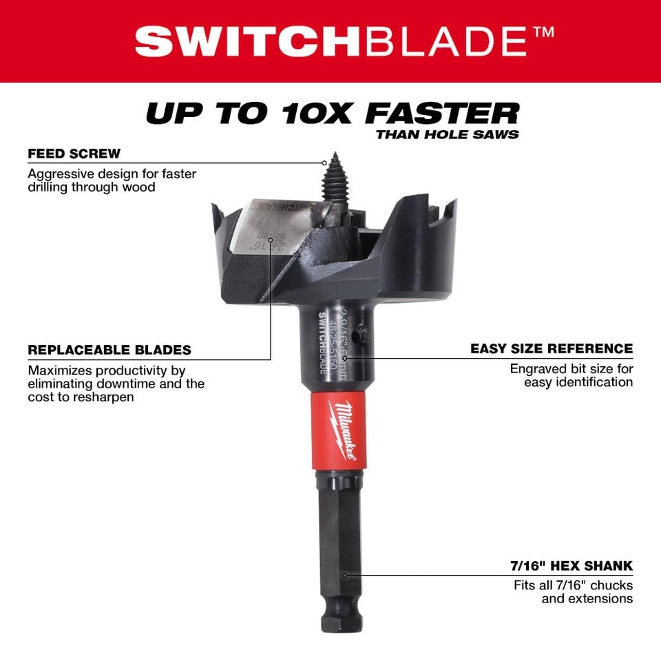 Switchblade Selfed Bit Kit - 5Pc 49-22-5100