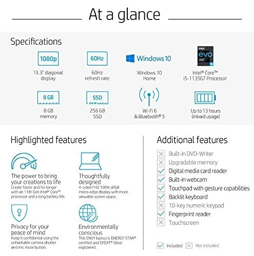 Envy 13 - 13.3'' Core i5-1135G7 8GB 512GB SSD