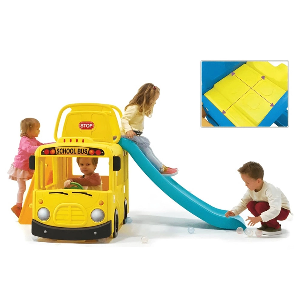 3-in-1 Little School Bus Slide Play Set - 145 x 72 x 36 cm 2 to 6 years