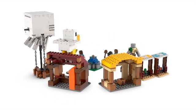 Minecraft The Ghast Balloon Village Attack (21273)