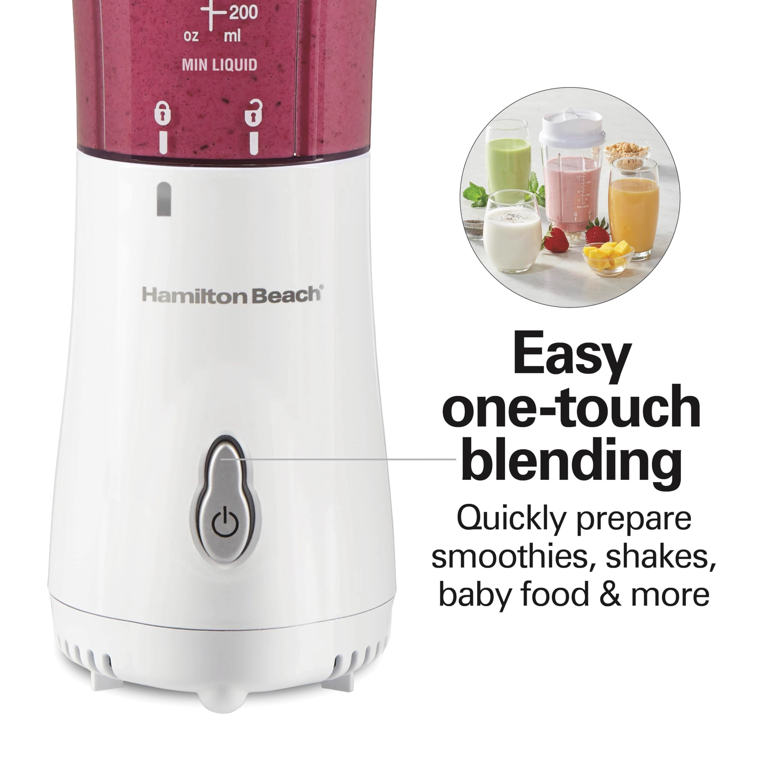 51102V - Personal Smoothie Blender Travel Cup & Lid