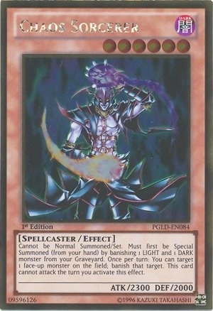 Konami Yu-Gi-Oh!: Chaos Sorcerer - Premium Gold 1st Edition Gold Rare