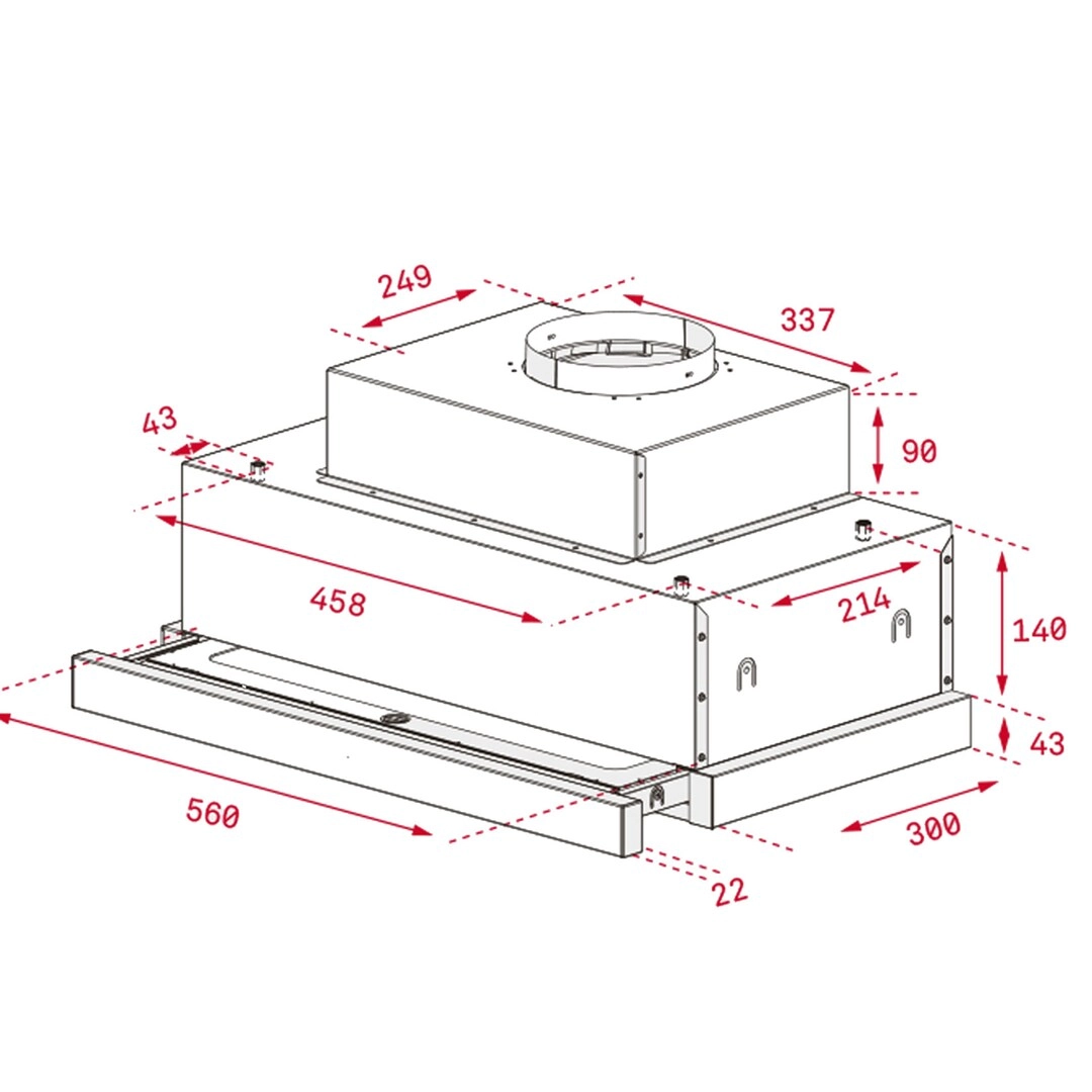 CNL 6610 - 694 cubic metre per hour 56 x 32.2 cm