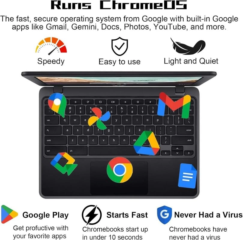 Chromebook 311 CBOA311-1H-C90F - 11.6'' Celeron N4500 4GB LPDDR4X 64GB eMMC