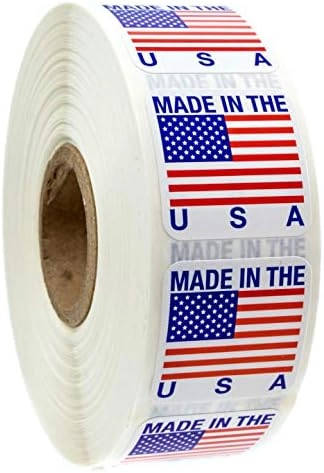 SBLABELS Made in the USA Stickers - 1000 1" x 1"