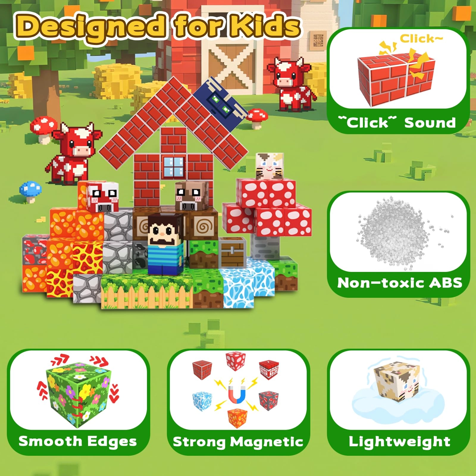 Magnetic Blocks - 208pcs