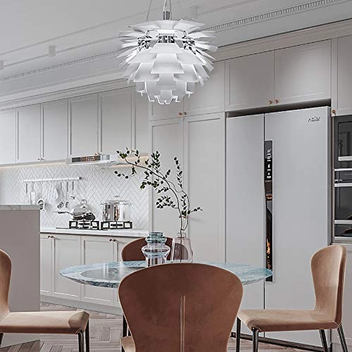 Creativity Personality Chandelier - E27 1-Light Outer white inner chrome 38*40cm