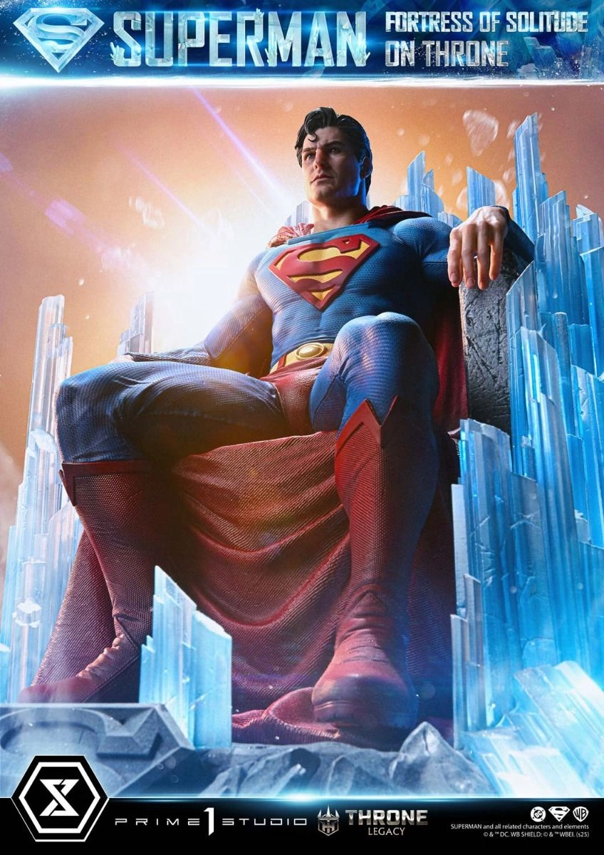 Superman Fortress of Solitude on Throne - Statue