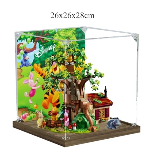 Figures Display Box - 26x26x30cm Acrylic Dustproof Transparent